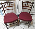 pretty pair of rococo style chairs